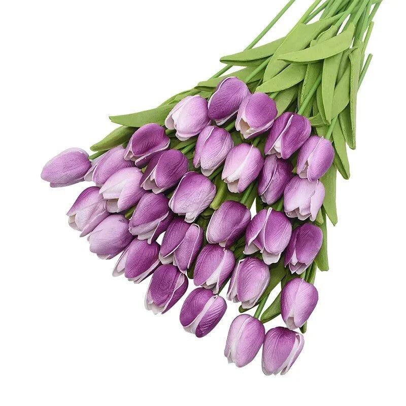 31-Piece Artificial Tulip Bunch