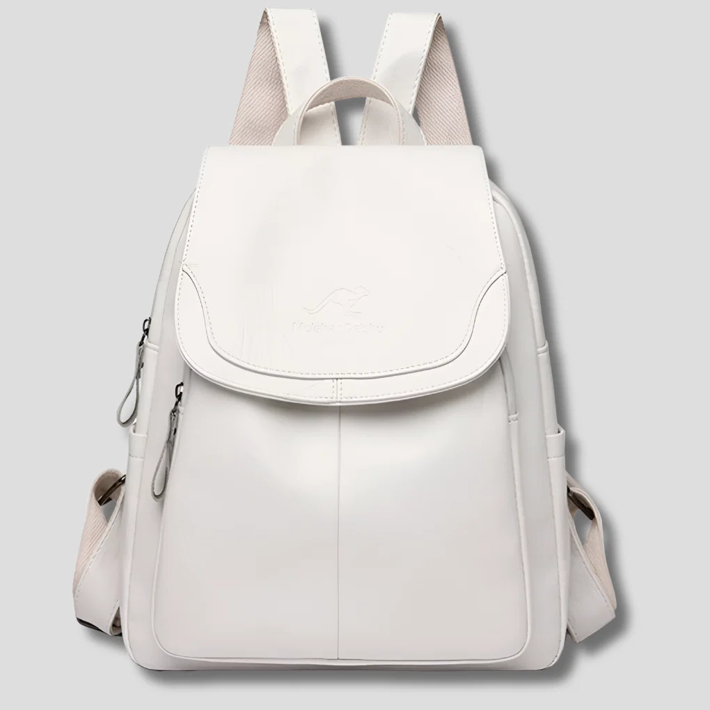 Women's Embossed Leather Backpack