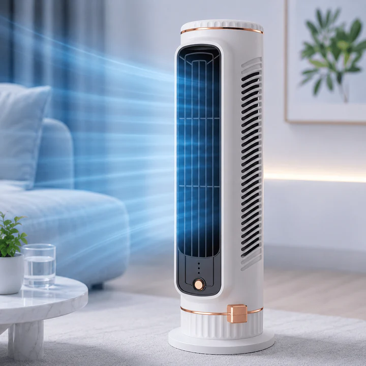 Bladeless Tower Fan with 360 Degree Airflow