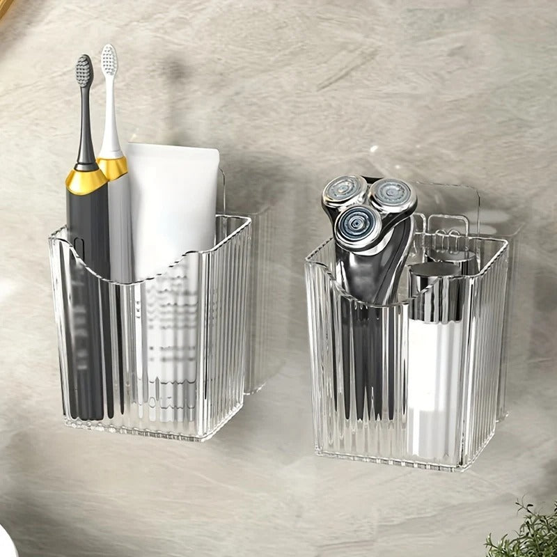 No-Drill Bathroom Wall Shelf