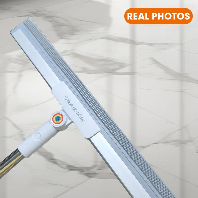 2-in-1 Floor Squeegee Mop with Rubber Blade