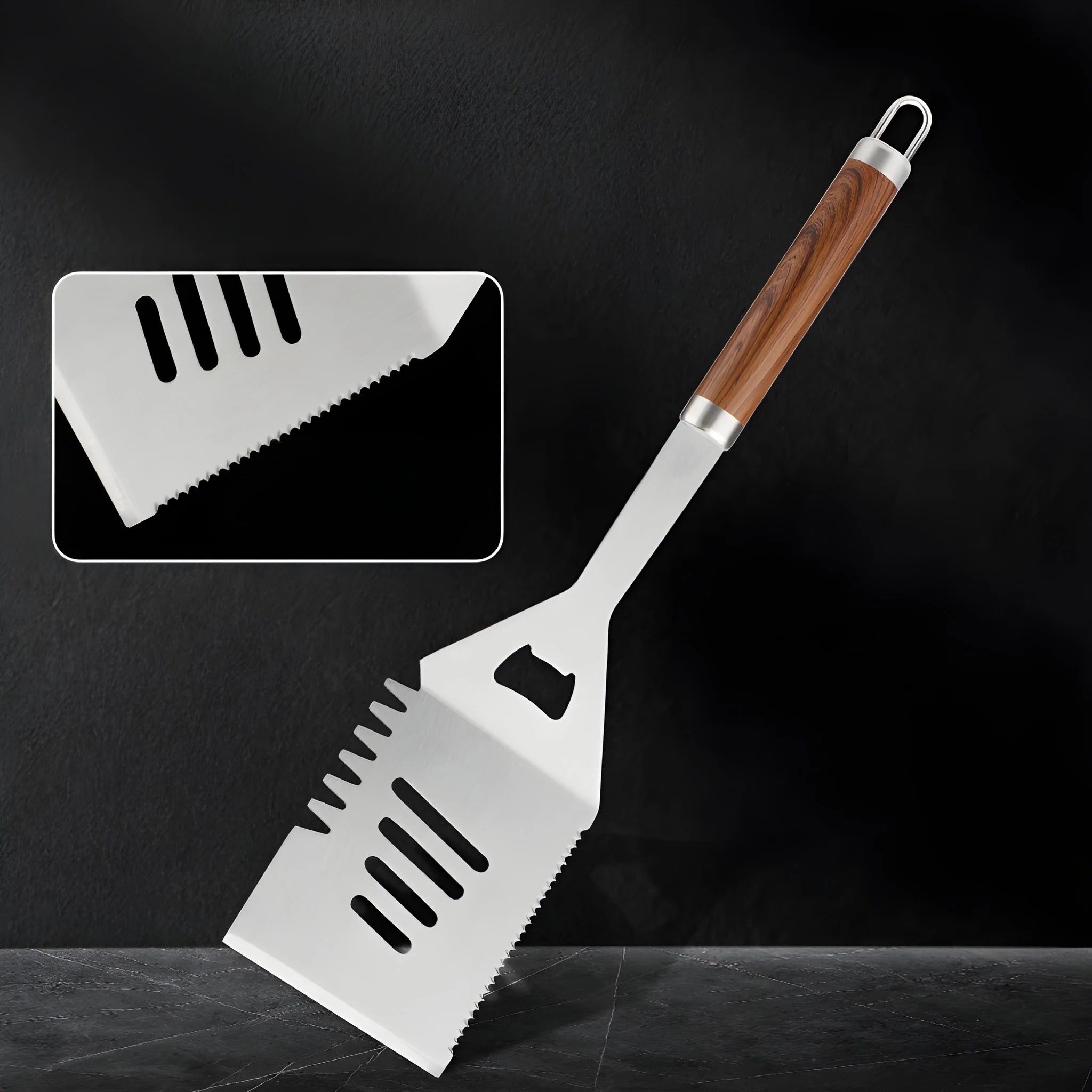 Stainless Steel Grill Accessory Set with Case