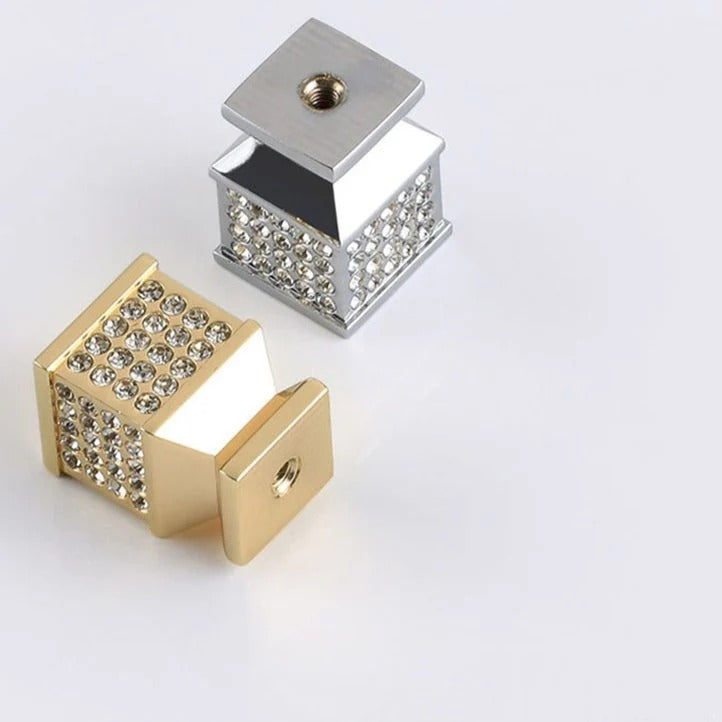 Crystal Brass Cabinet Knobs (2-Pack)