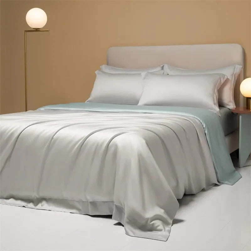 Bamboo Fiber Cooling Duvet Cover Set