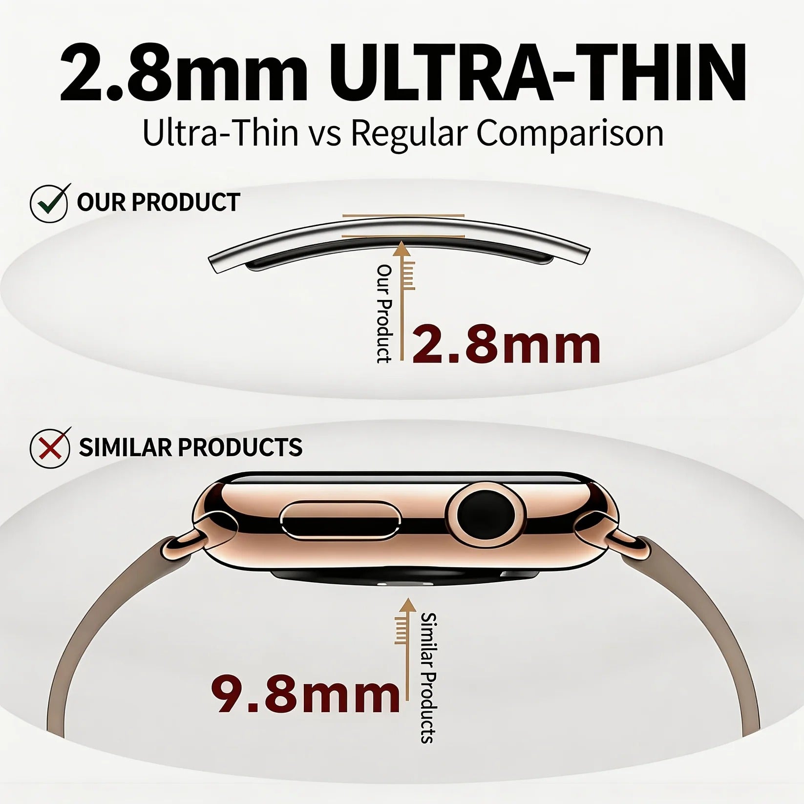 Ultra-Thin Smartwatch with Health Functions