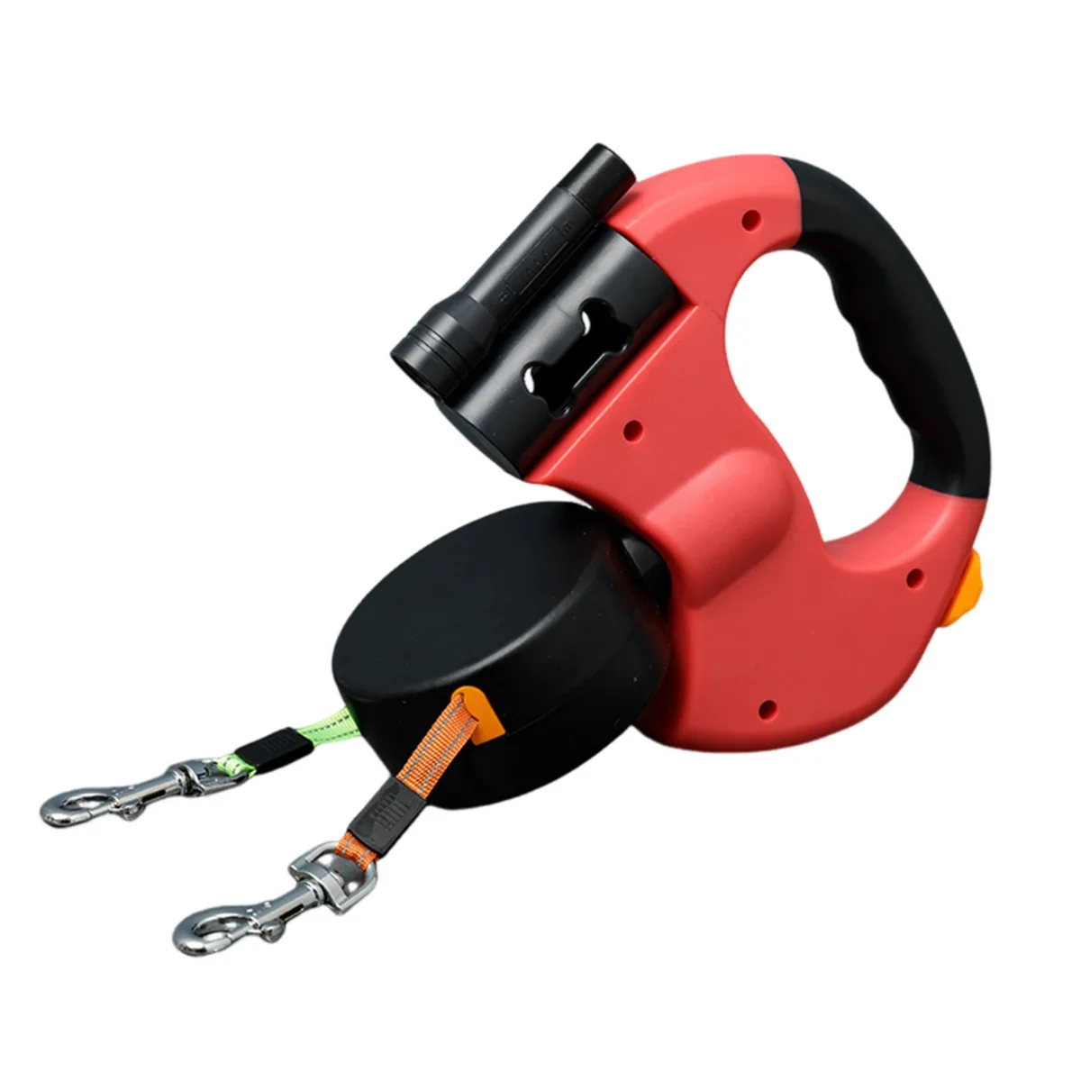 Double Dog Leash with LED Light