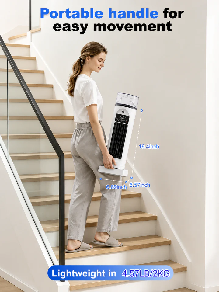 Portable 4-in-1 Room Cooler with Remote and Timer