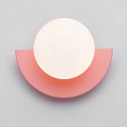 Colorful Glass Ball Wall Light for Bedroom and Living Room
