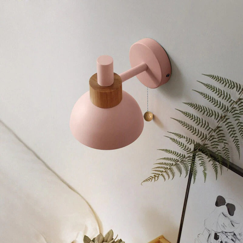 Nordic Macaron Globe Glass Wall Sconce for Living Room and Bedroom