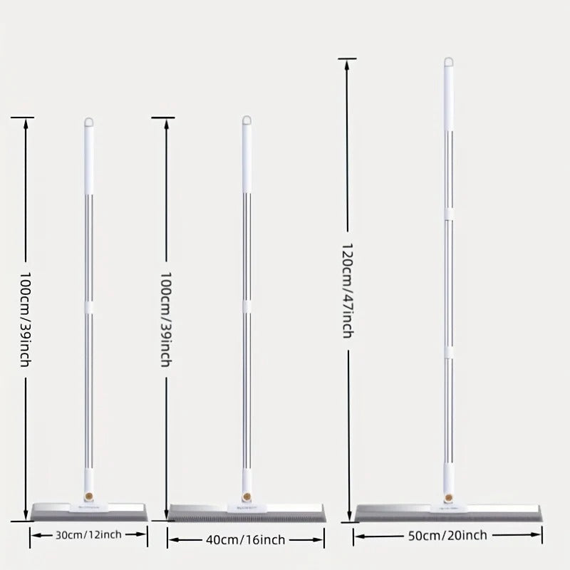2-in-1 Floor Squeegee Mop with Rubber Blade