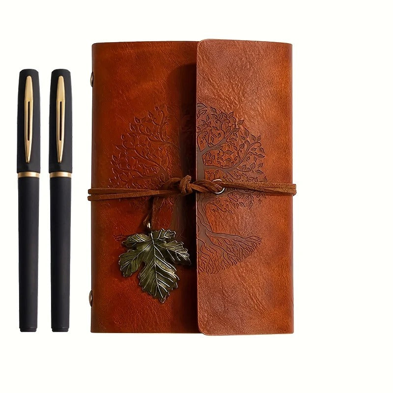 Vintage Tree Journal Set with 2 Gel Pens