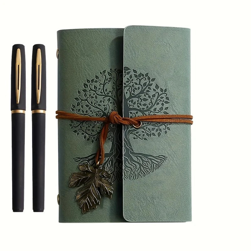 Vintage Tree Journal Set with 2 Gel Pens
