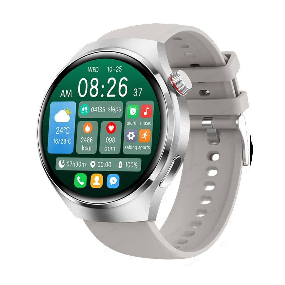 Smartwatch with AMOLED Display and Heart Rate Tracking