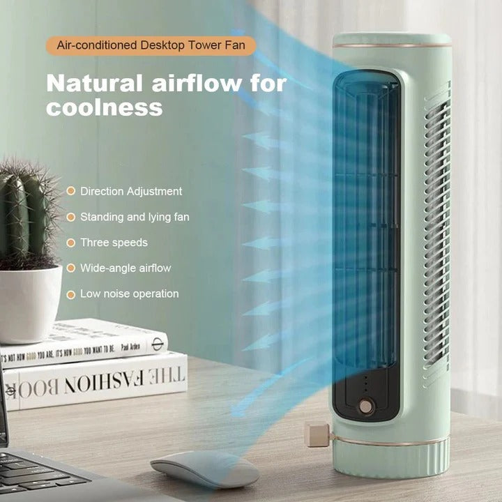 Bladeless Tower Fan with 360 Degree Airflow