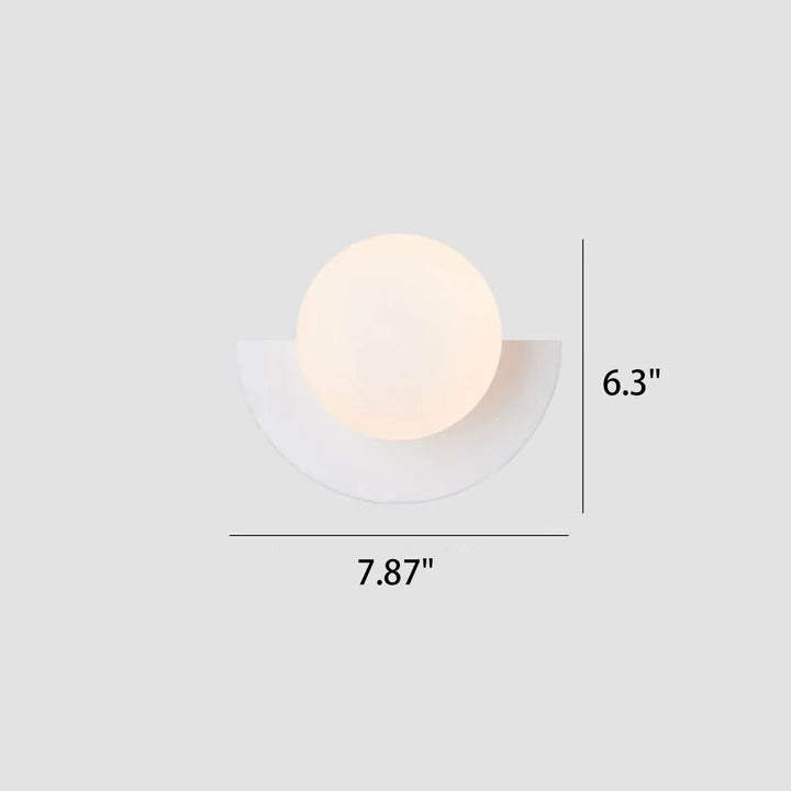 Colorful Glass Ball Wall Light for Bedroom and Living Room