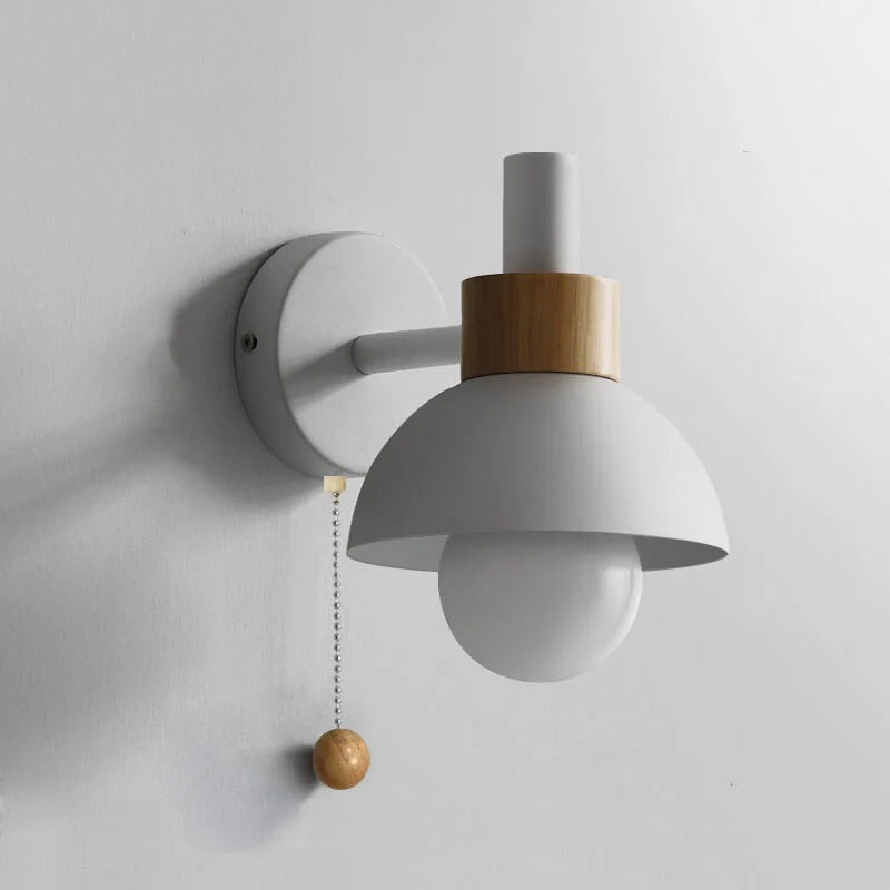 Nordic Macaron Globe Glass Wall Sconce for Living Room and Bedroom