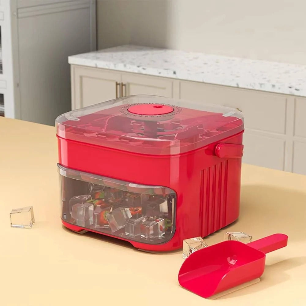Double-Layer Ice Cube Tray (50 Cubes)