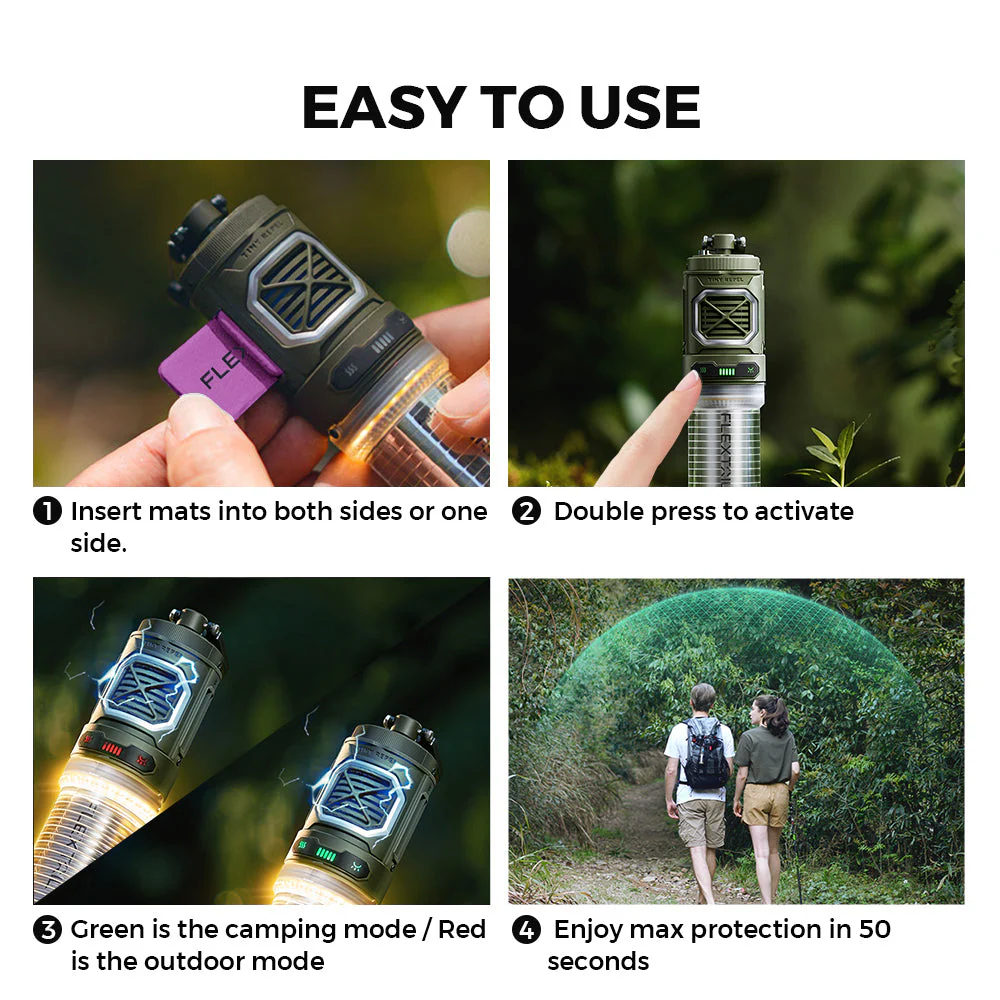 2-in-1 Mosquito Repeller and LED Camping Light