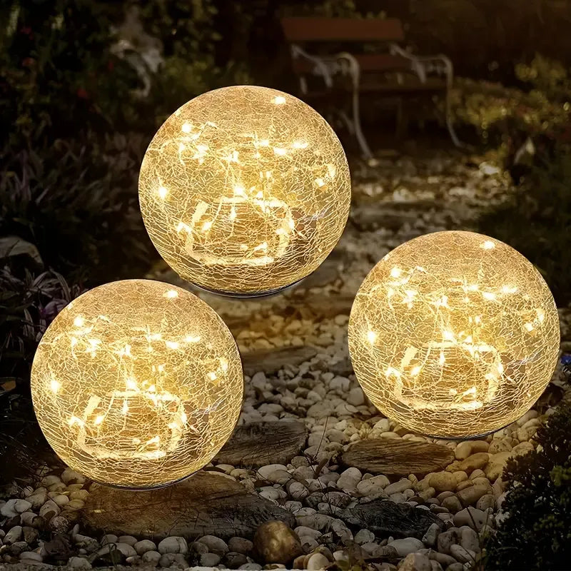 Round Solar Garden Lights