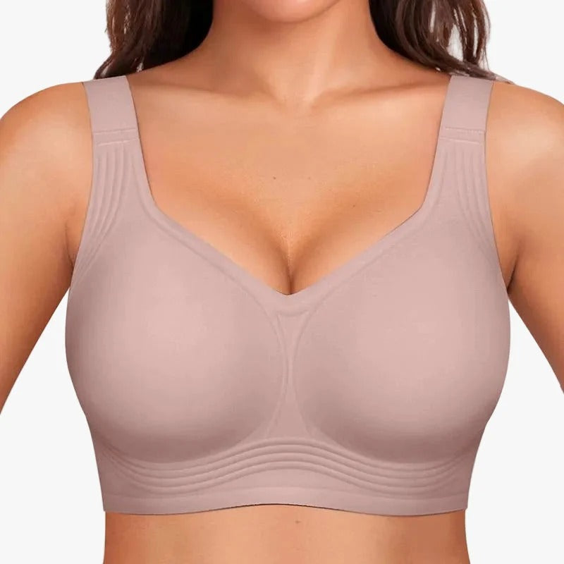 Seamless Wireless Gel-Strip Support Bra