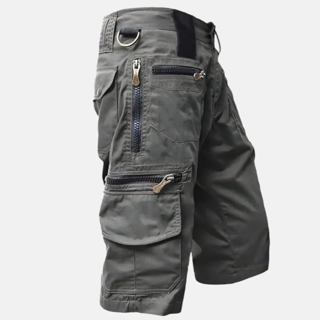 Utility Cargo Shorts, Knee-Length, Multi-Pocket