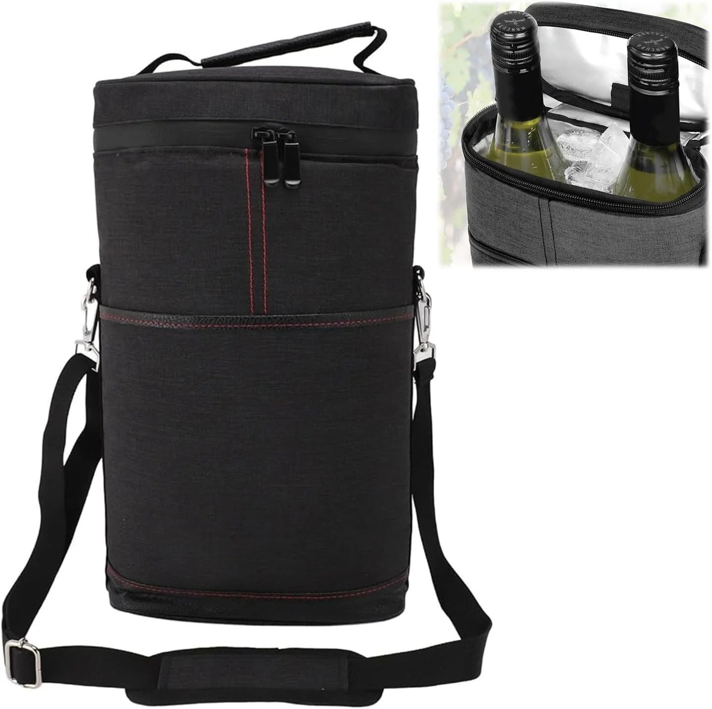 Canvas Wine Cooler Bag (2 Bottles)