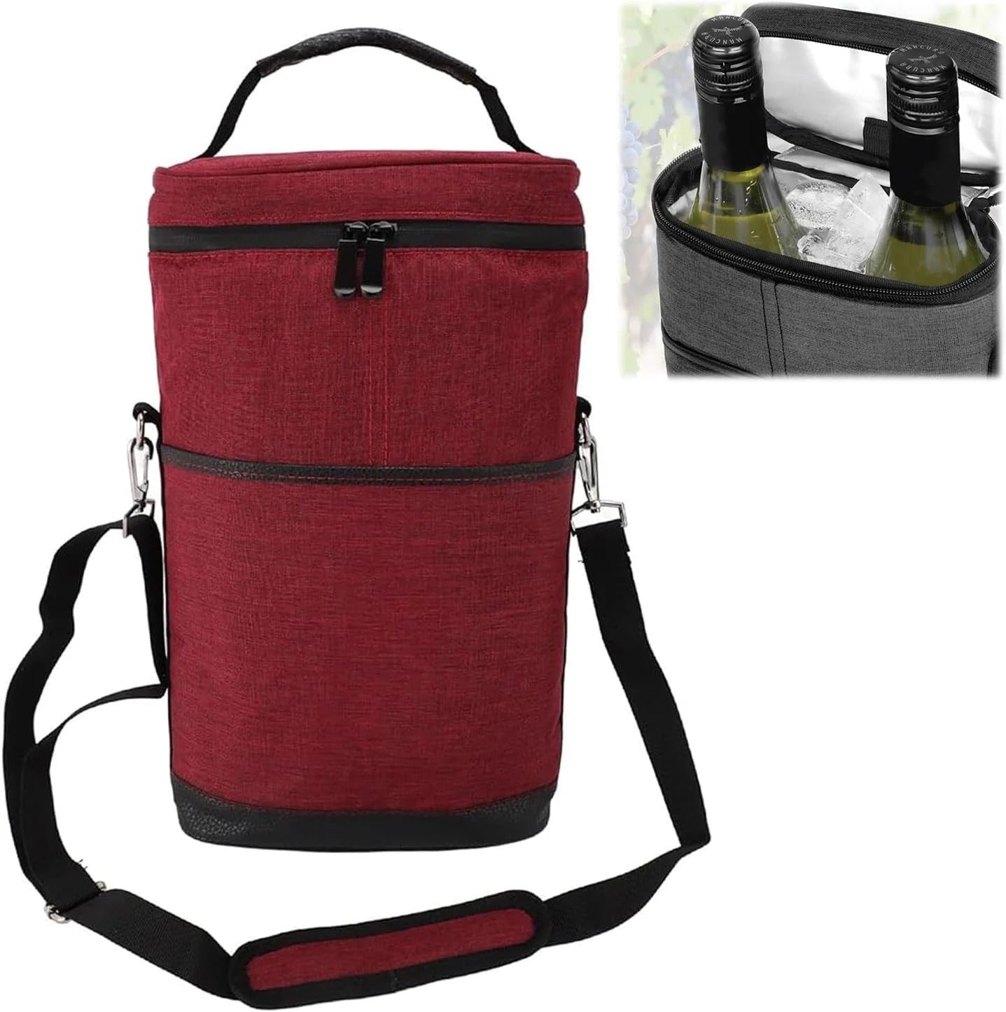 Canvas Wine Cooler Bag (2 Bottles)