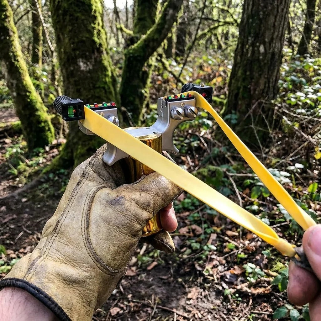Precision Metal Slingshot with Laser Sight (18+)