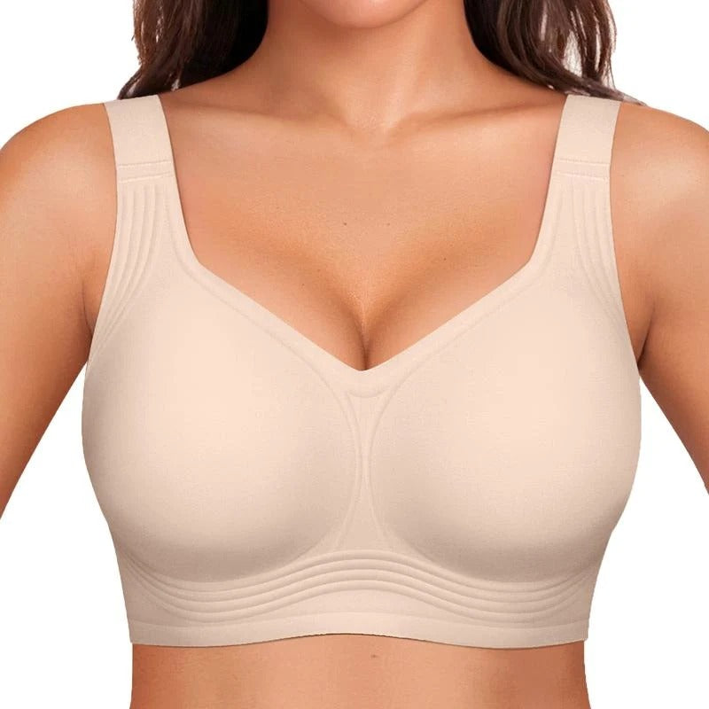 Seamless Wireless Gel-Strip Support Bra