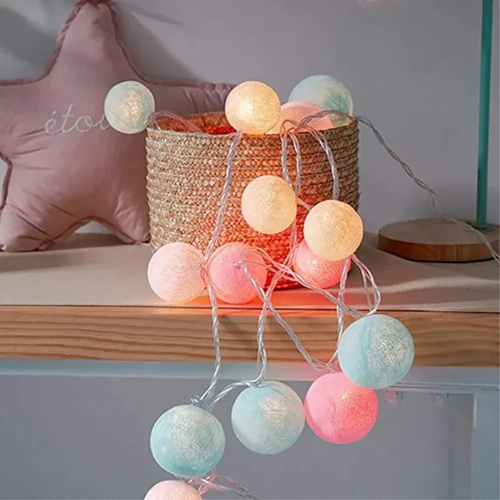 Woven Ball String Lights