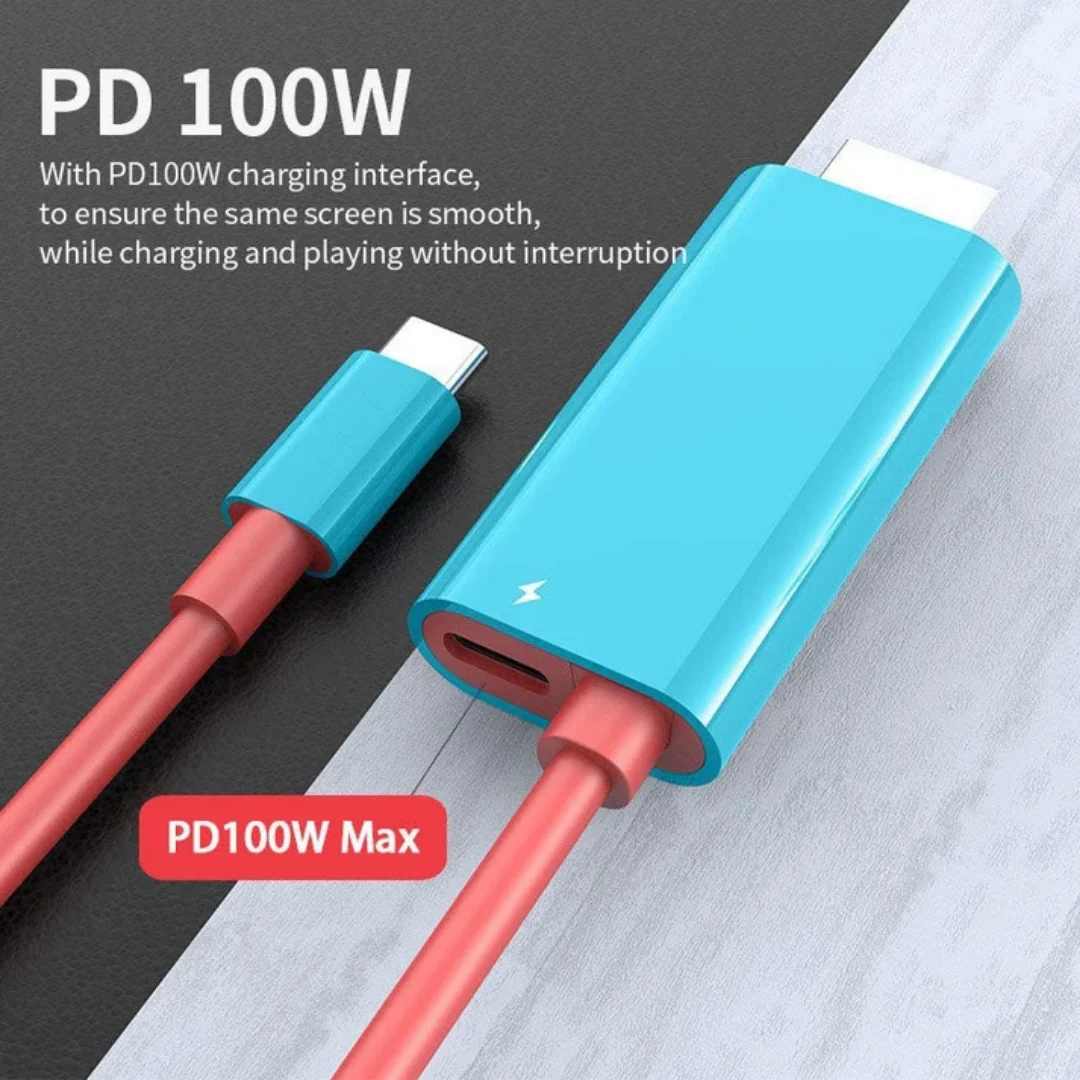 USB-C to HDMI Cable with PD Fast Charging