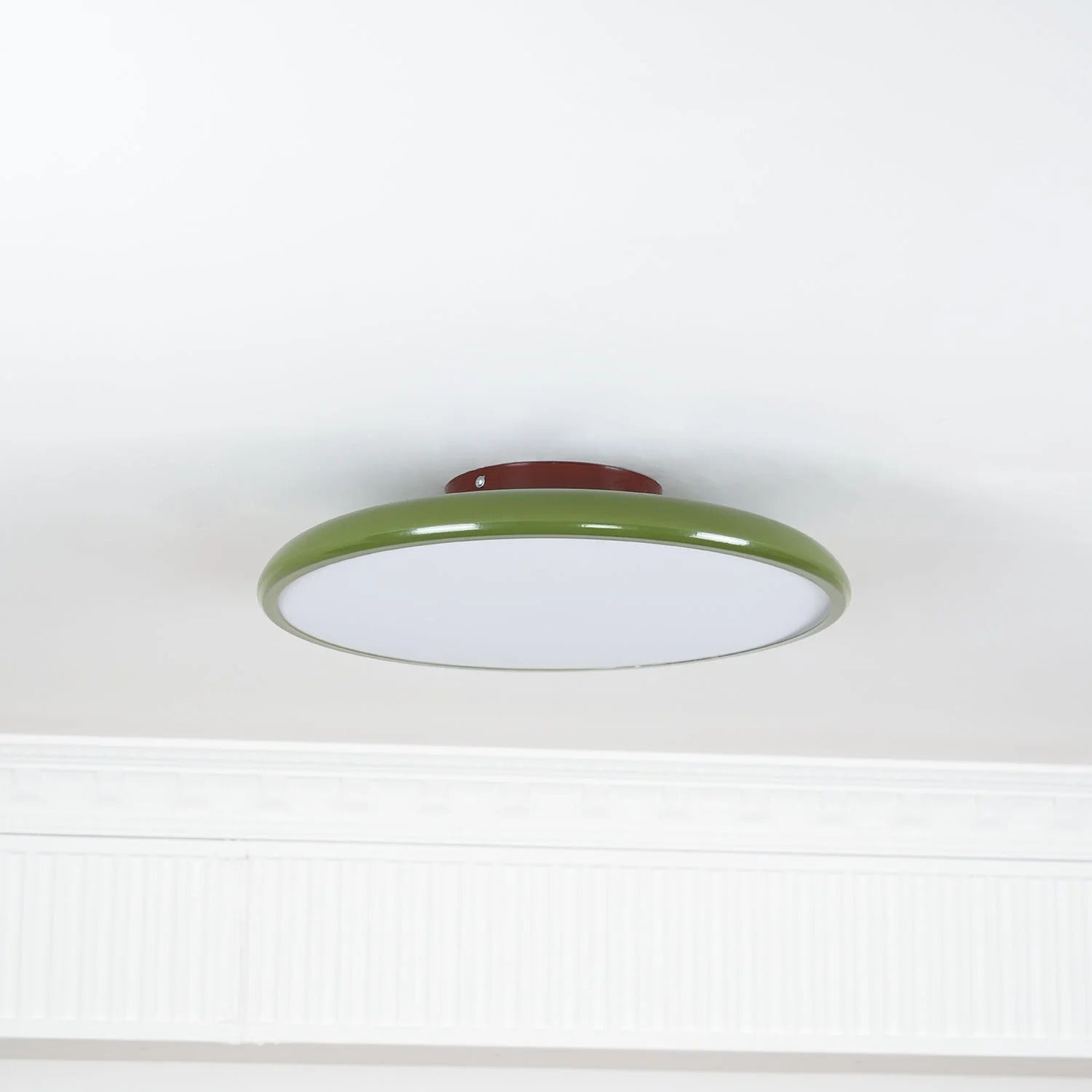 Minimalist Round Disc Flush Mount Ceiling Light for Bedroom
