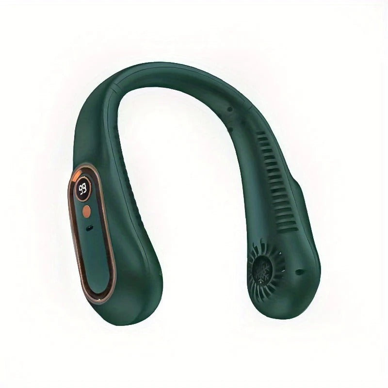 Bladeless Neck Fan with Digital Display