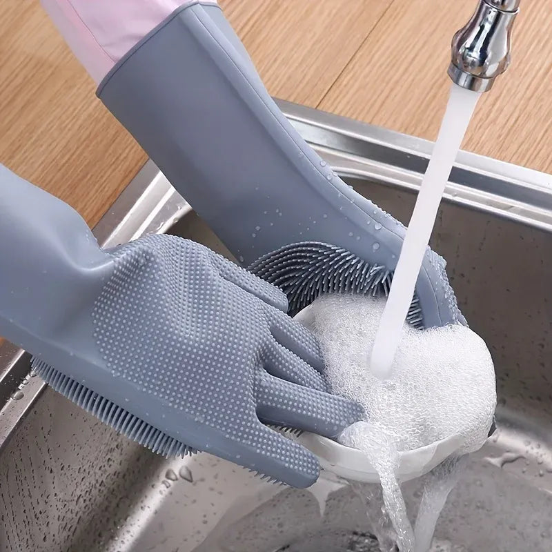 Silicone Dish Scrubbing Gloves