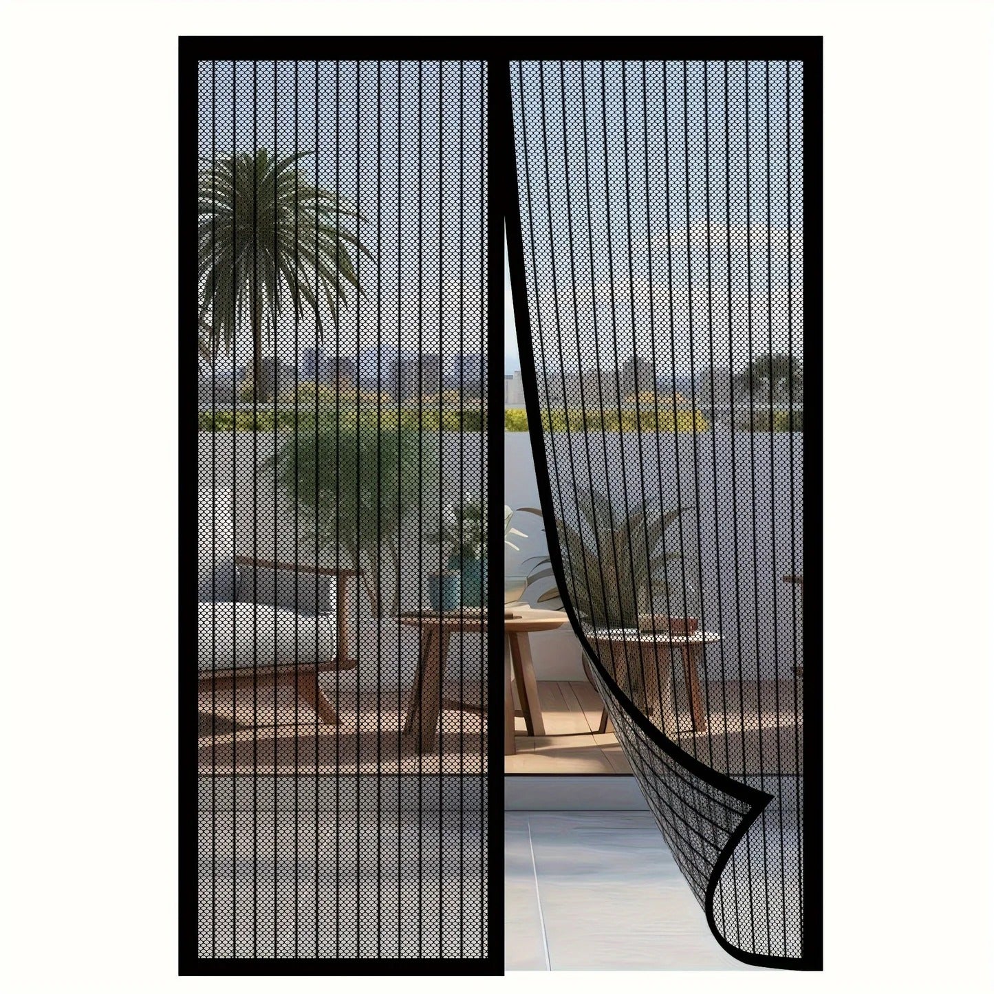 Self-Closing Magnetic Insect Screen Door