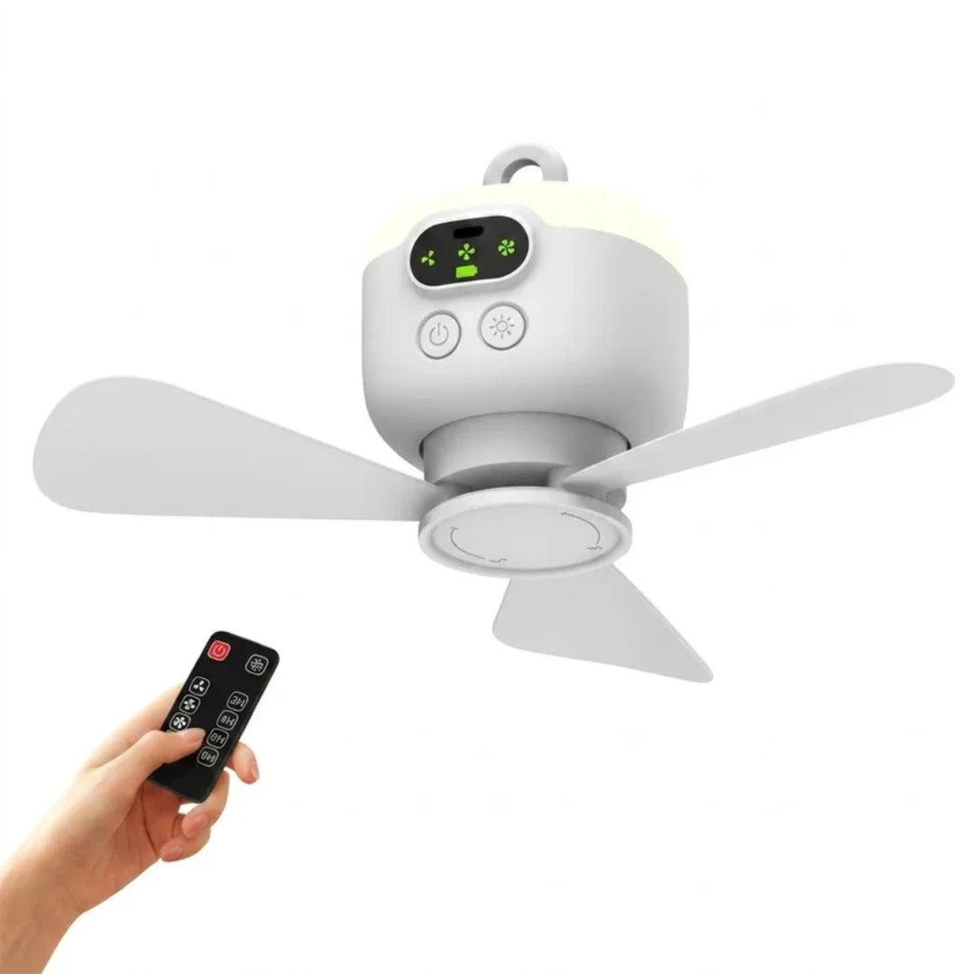 Portable Fan with LED and Remote