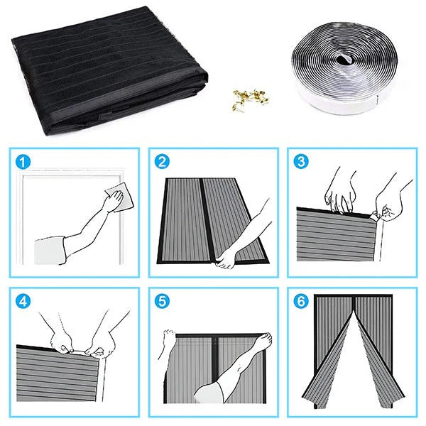 Magnetic Insect Screen Door Net
