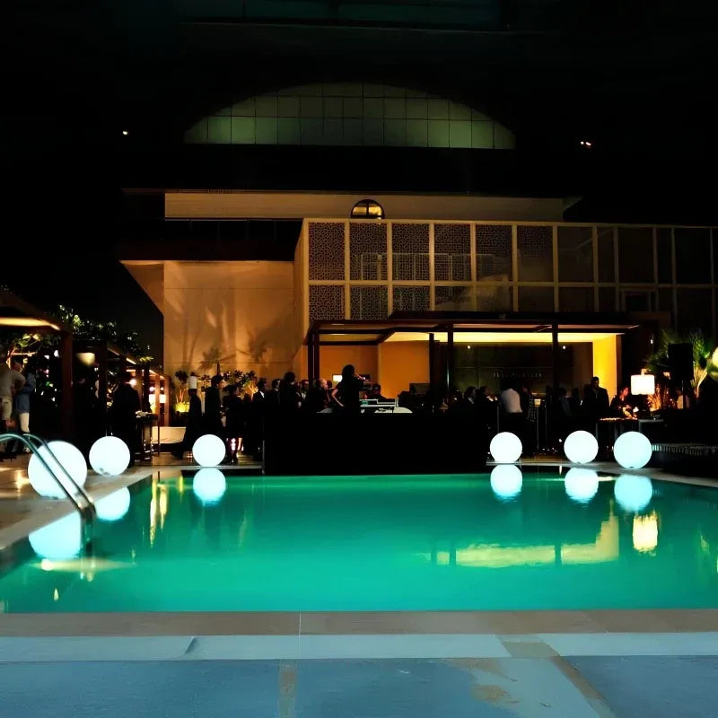 Spherical LED Outdoor Garden Lamp with 16 Colours and Remote