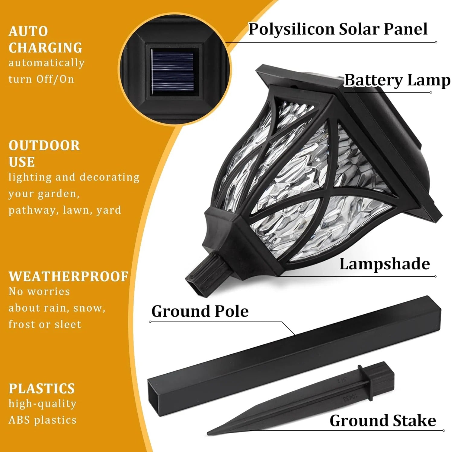 Solar LED Garden Lights (6-Pack)