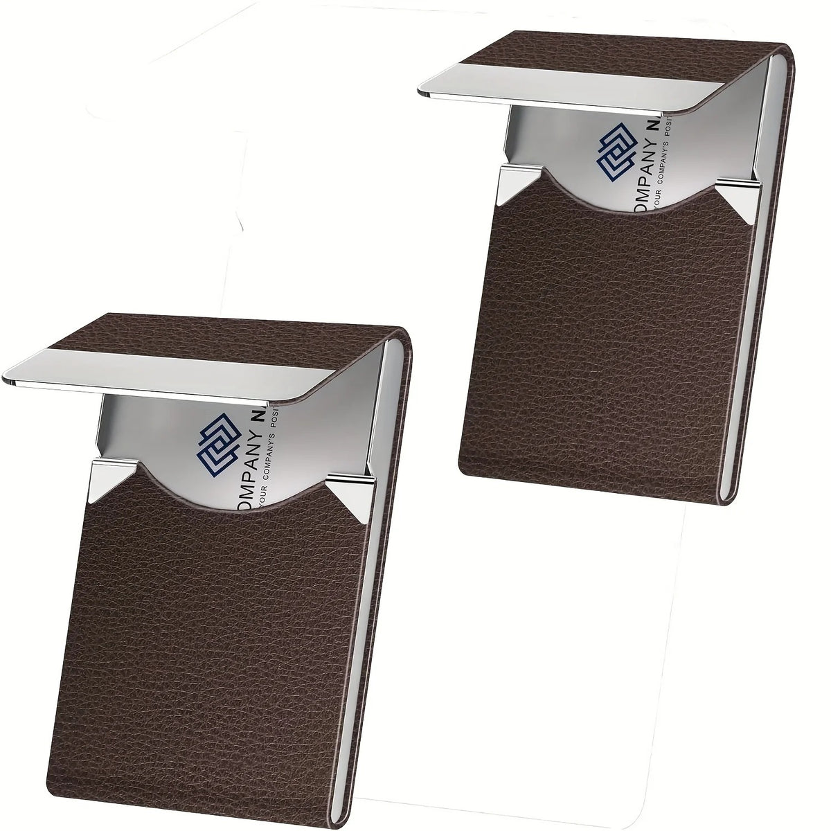 SteelGuard Business Card Holder – Stainless Steel with RFID Blocking and Magnetic Closure