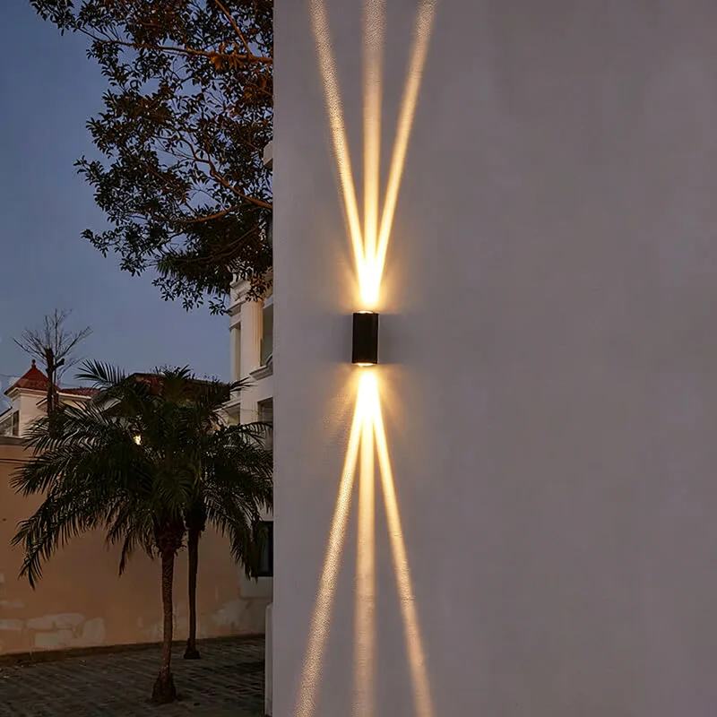 Modern Minimalist Black Aluminum Rectangular LED Wall Sconce
