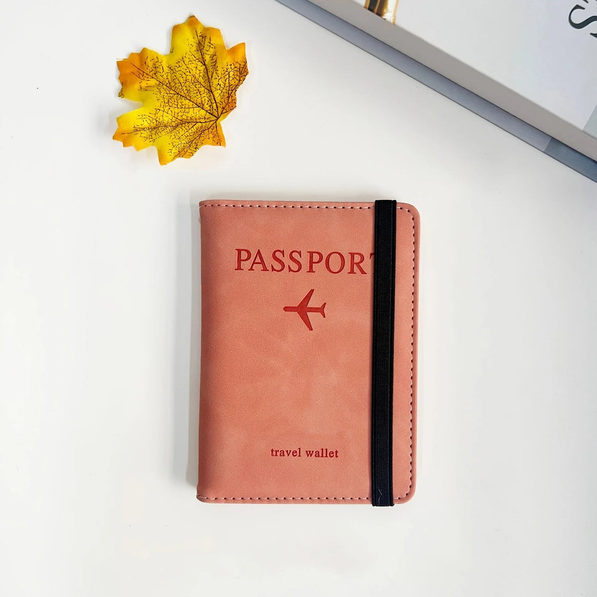 RFID Blocking Travel Wallet – Passport Holder with Adjustable Strap