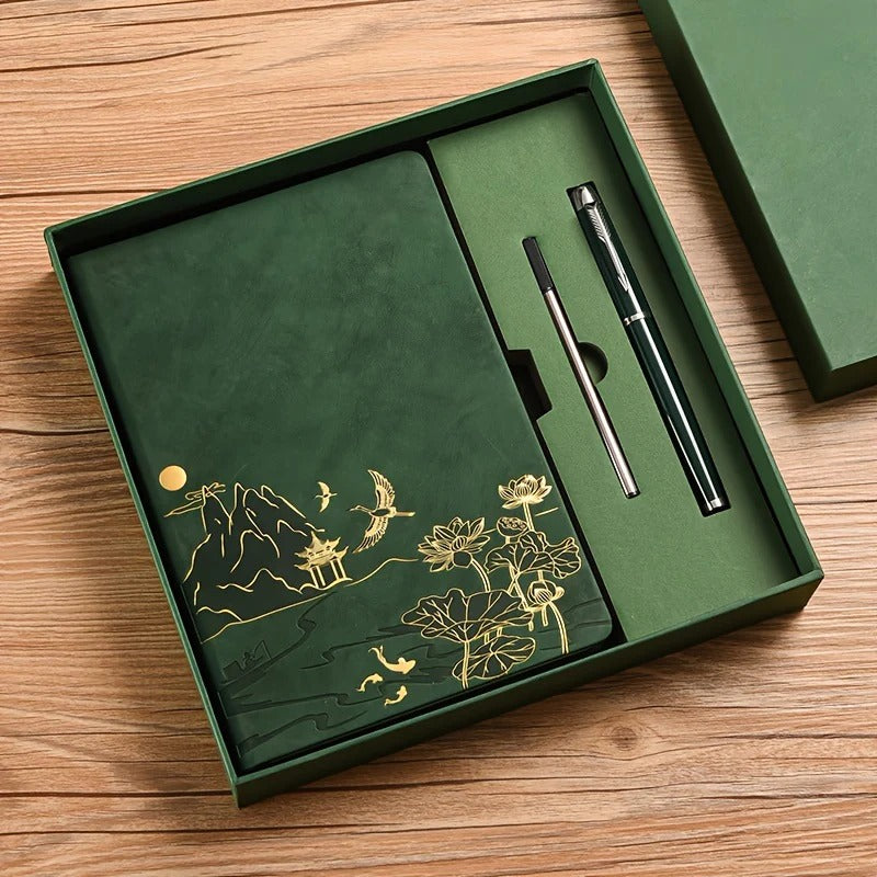 A5 Notebook Gift Set with Colour-Changing Cover