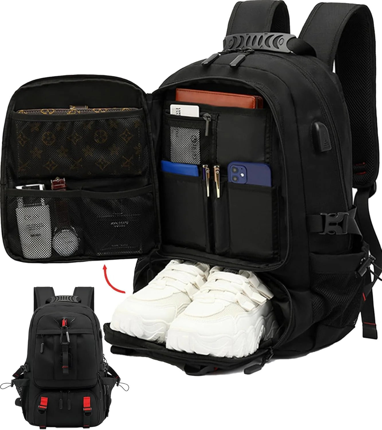 60 L Expandable Travel Backpack