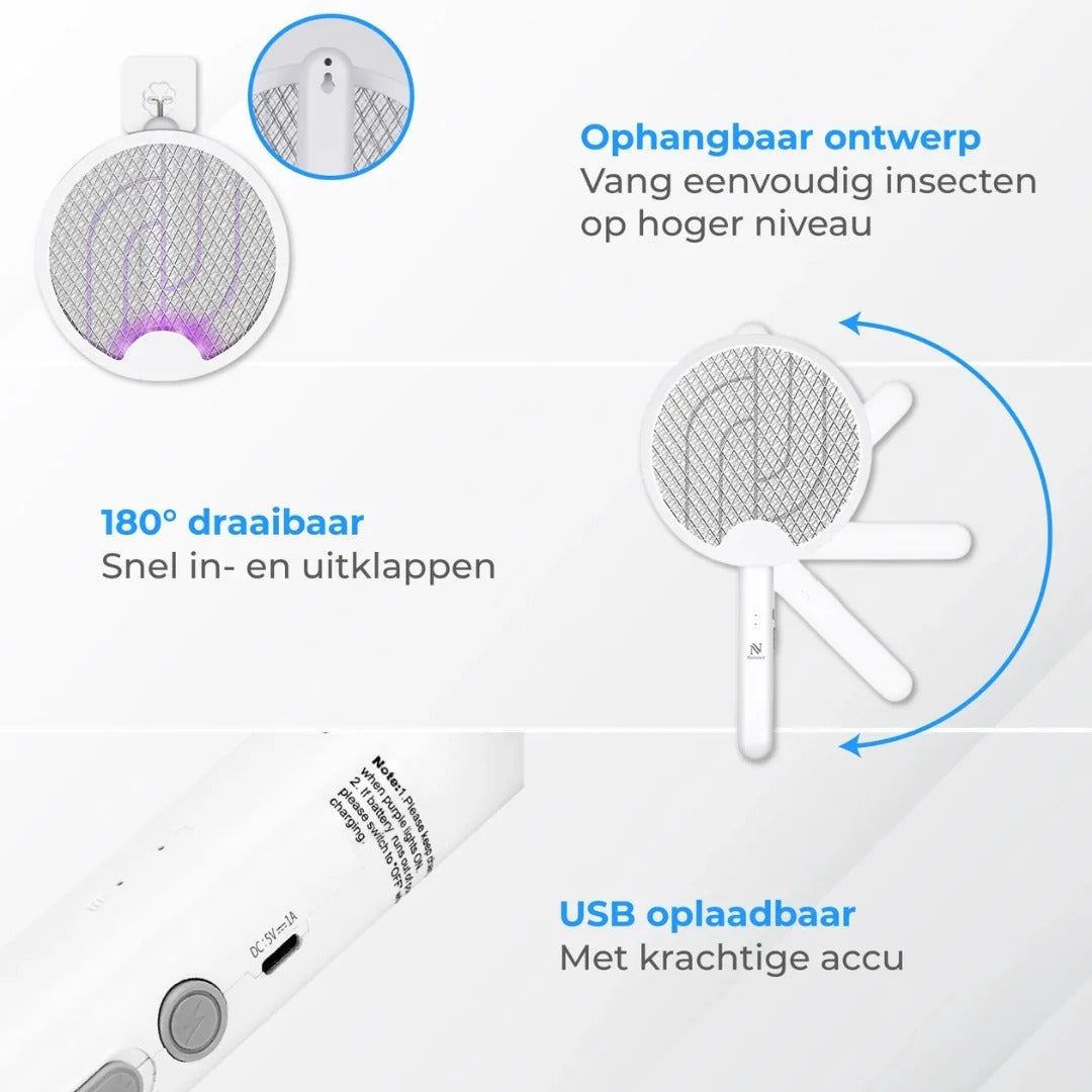 Electric Fly Swatter with UV Lamp