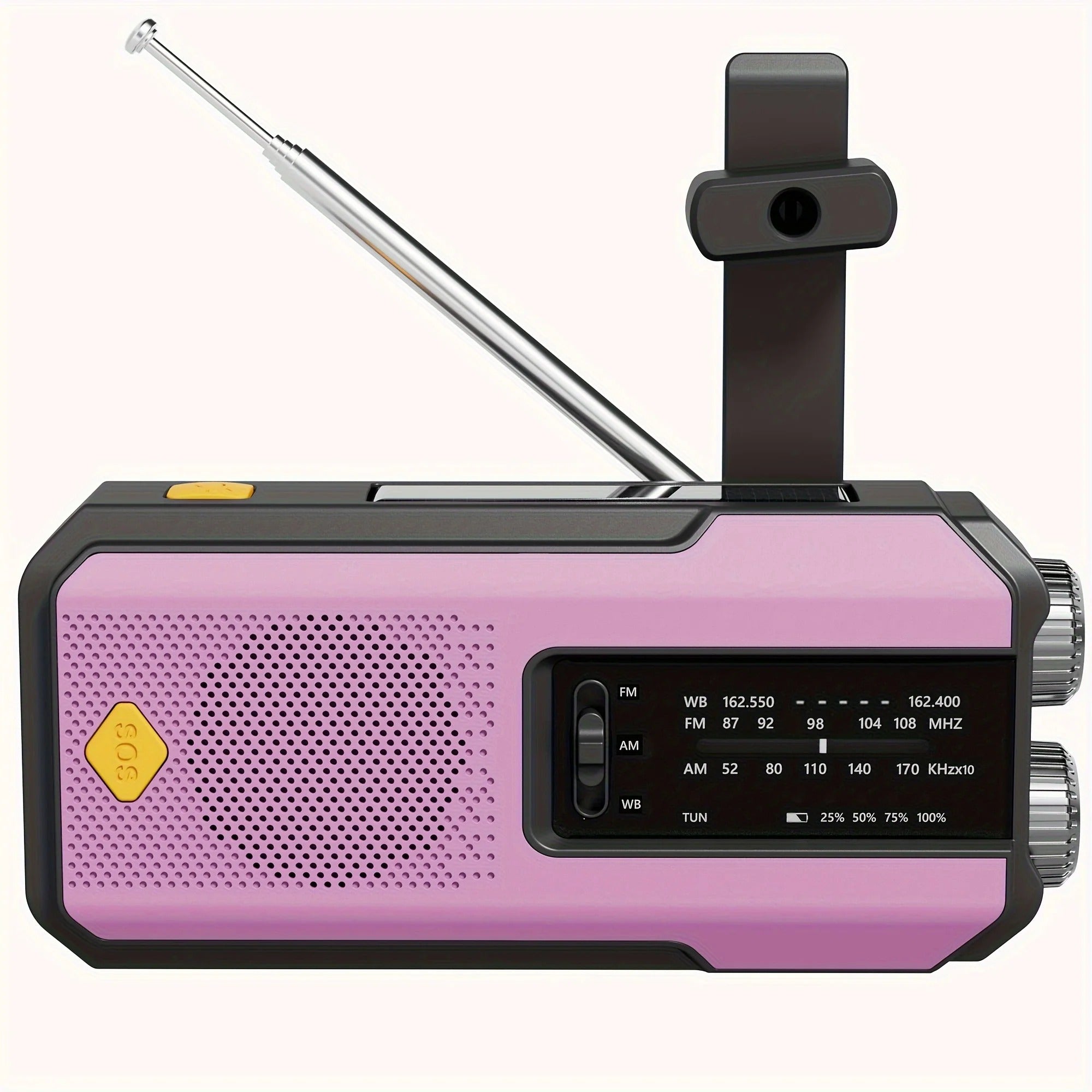 Hand Crank Emergency Radio with Solar and Flashlight
