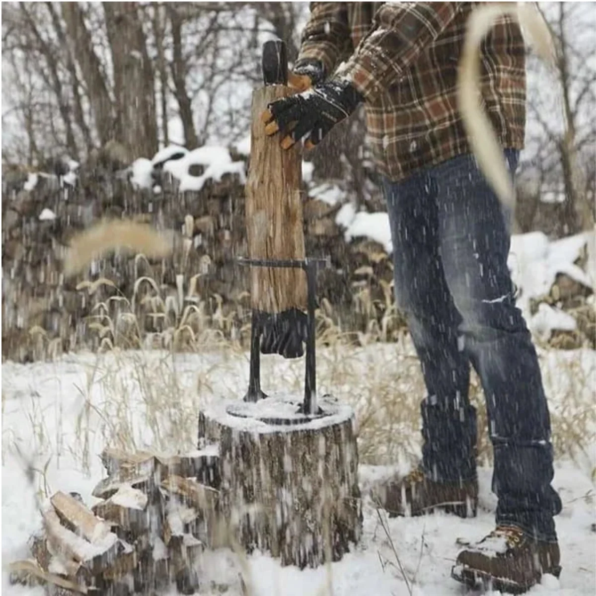 Manual Steel Log Splitter