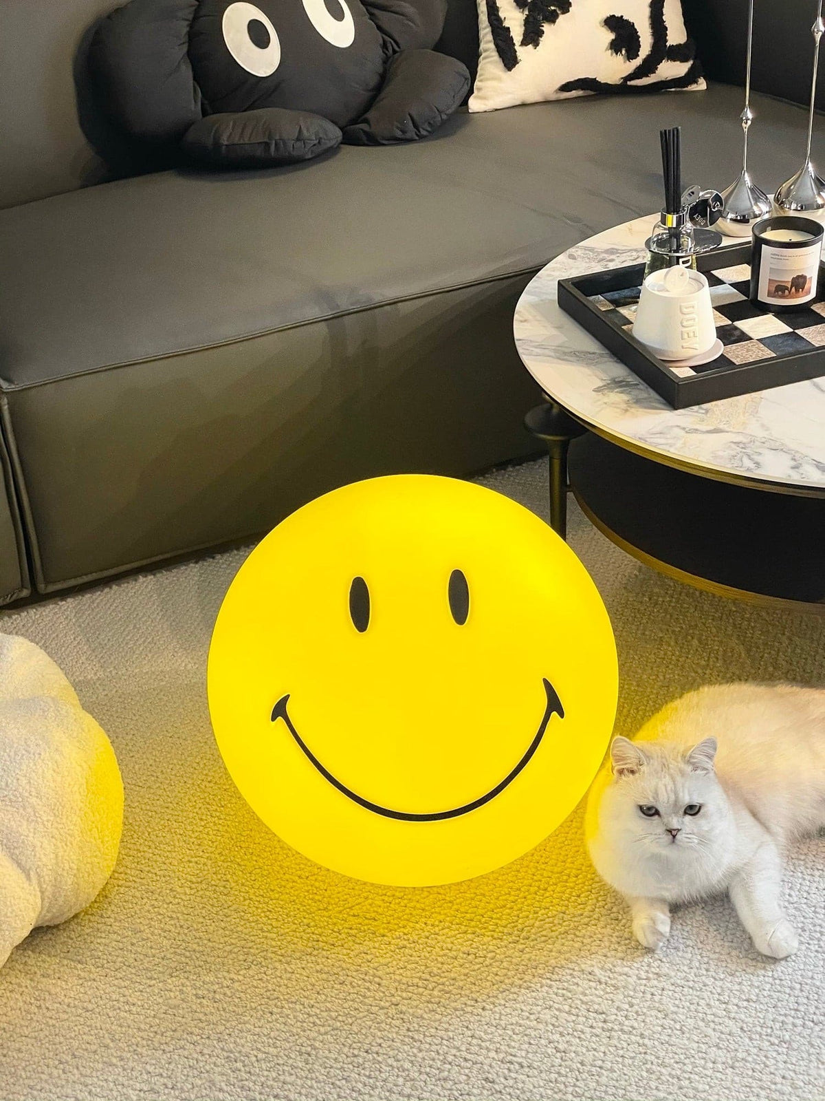 Cheerful Glow Night Light for Kids — Dimmable LED Yellow Lamp
