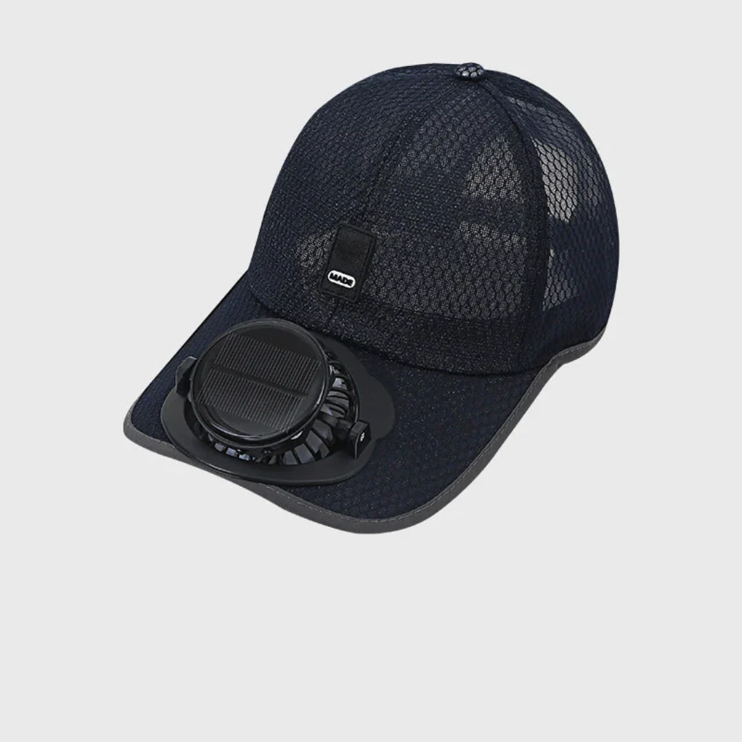 Cooling Baseball Cap with Built-In Fan