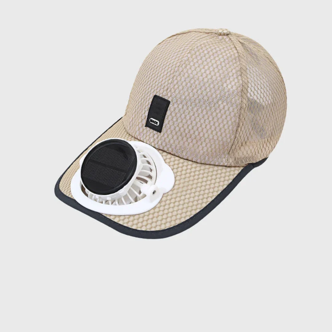 Cooling Baseball Cap with Built-In Fan